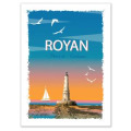 Torchon all-over Vintage Royan Blanc Taille unique