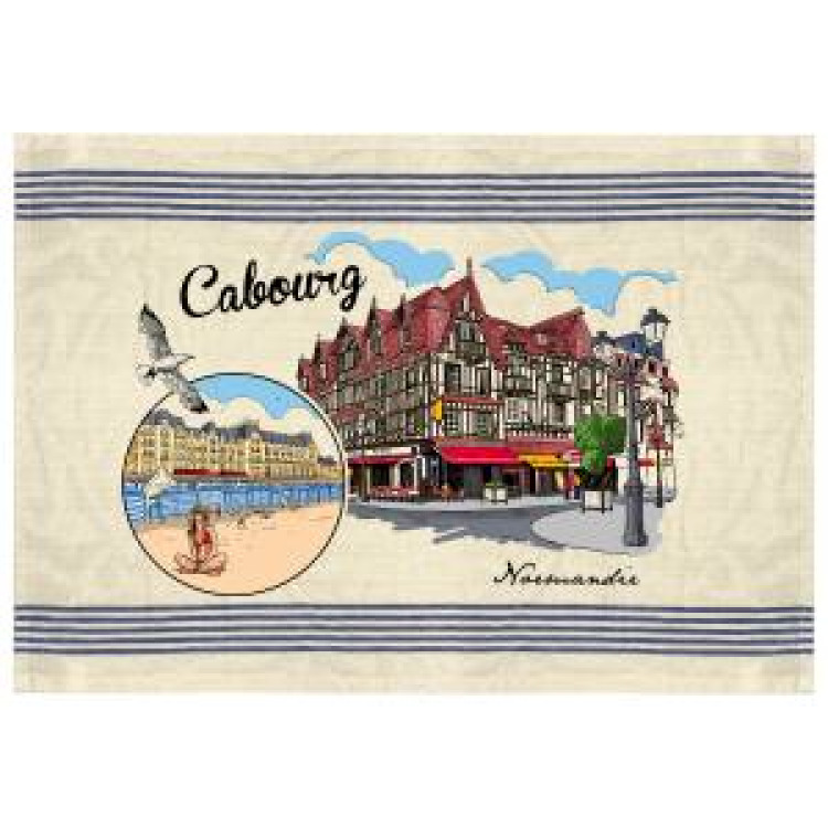 Torchon Cabourg Blanc Taille unique