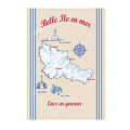Torchon Carte + D&eacute;cor Belle &Icirc;le en Mer Ecru Taille unique
