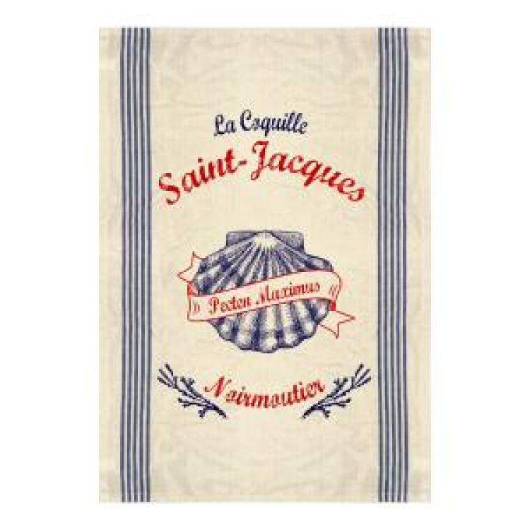 Torchon Coquille Saint Jacques Noirmoutier Ecru Taille unique