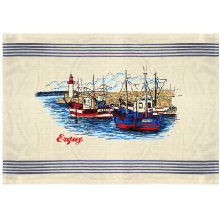 Torchon Erquy Blanc Taille unique