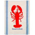 Torchon Homard &agrave; la Breizh Ecru Taille unique