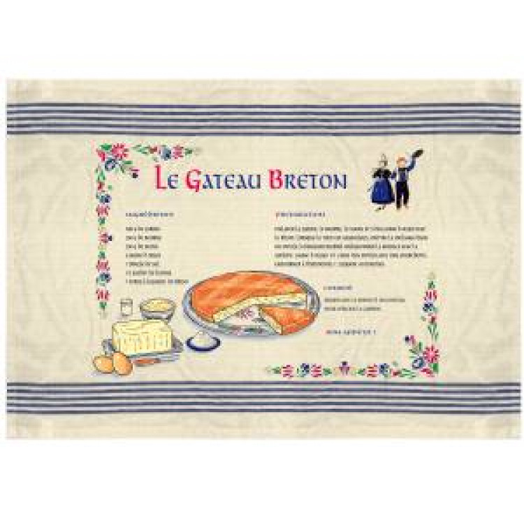 Torchon Le G&acirc;teau Breton Ecru Taille unique