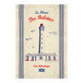 Torchon le Phare des Baleines Côte Atlantique Ecru Taille unique