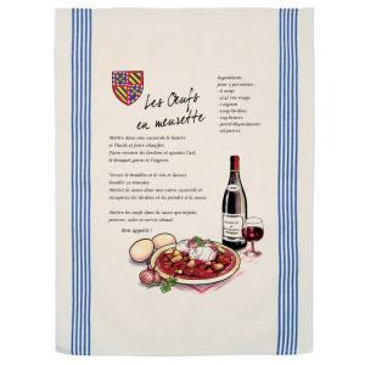 Torchon Les Oeufs Meurettes Ecru Taille unique