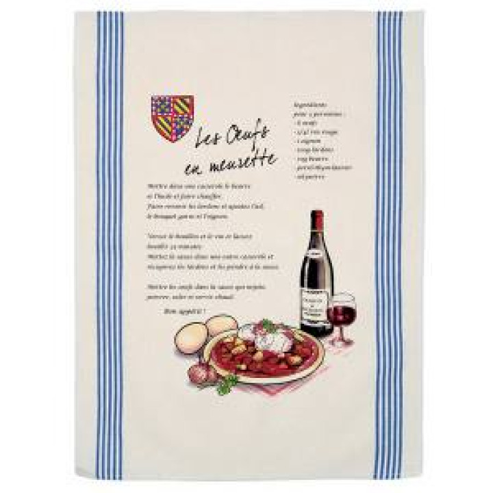 Torchon Les Oeufs Meurettes Ecru Taille unique