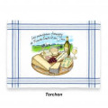 Torchon Les Principaux Fromages de Franche Compte et du Jura Ecru Taille unique
