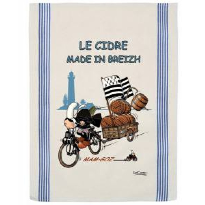 Torchon Mam Goz Cidre Made In Breizh Ecru Taille unique