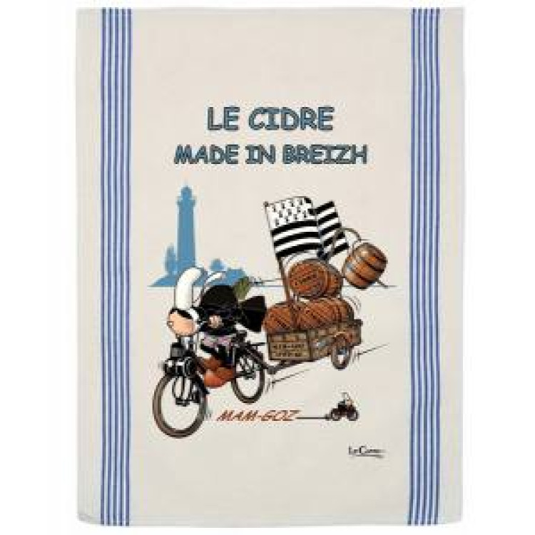 Torchon Mam Goz Cidre Made In Breizh Ecru Taille unique