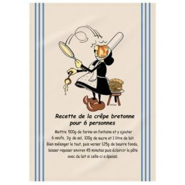 Torchon Mam Goz Crepes Bretonne (Mg16846) Ecru Taille unique
