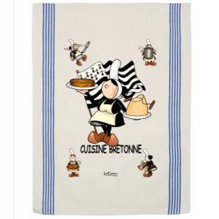 Torchon Mam Goz Cuisine Bretonne Ecru Taille unique