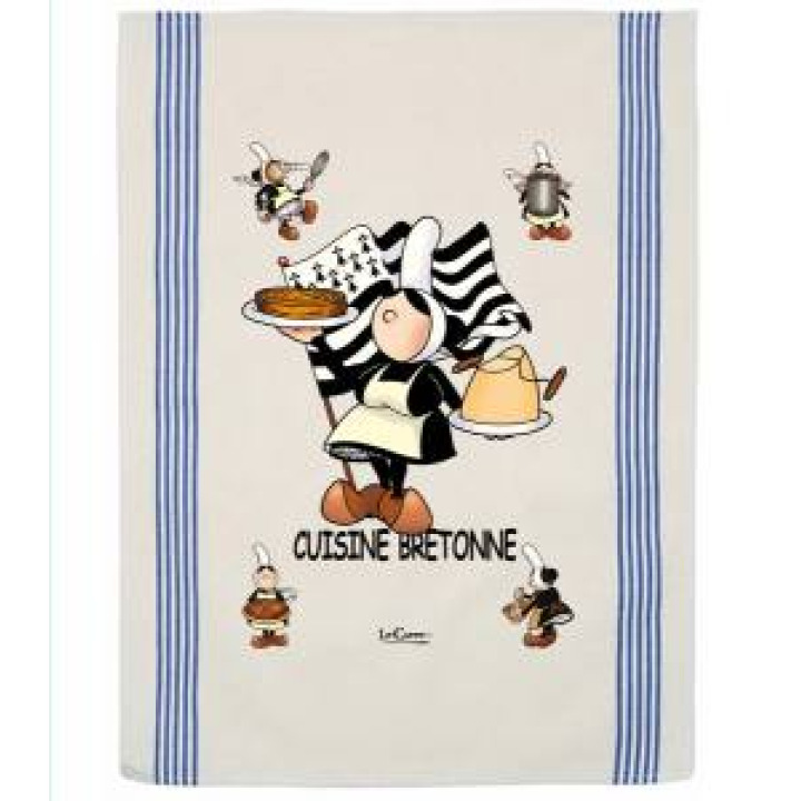 Torchon Mam Goz Cuisine Bretonne Ecru Taille unique