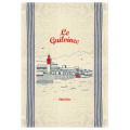 Torchon Phare Bateau le Guilvinec Ecru Taille unique