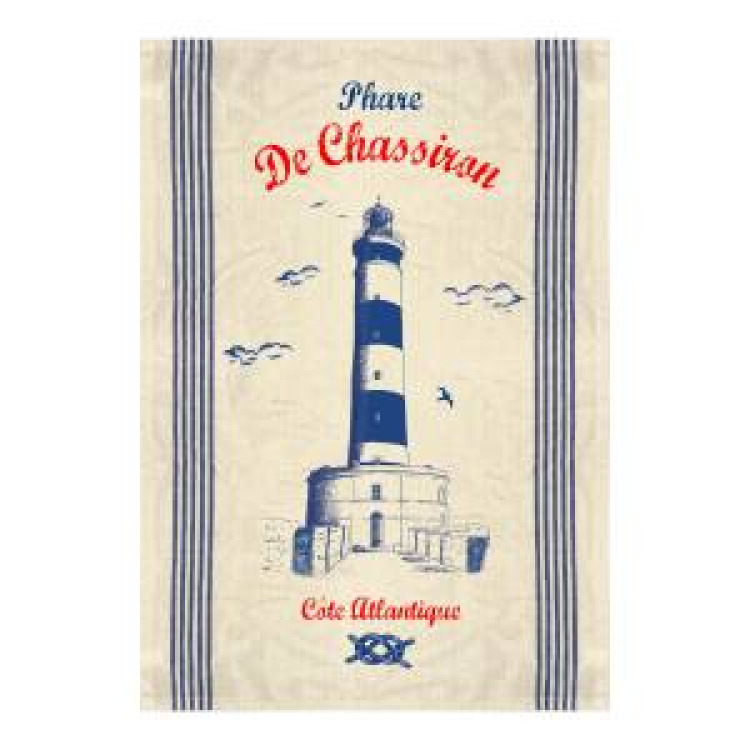 Torchon Phare de Chassiron Côte Atlantique Ecru Taille unique