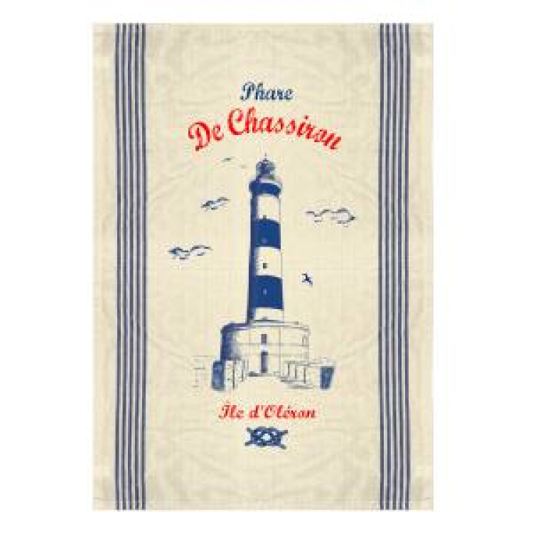 Torchon Phare de Chassiron Île d’Oléron Ecru Taille unique