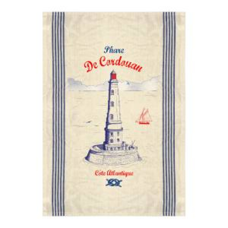 Torchon Phare de Cordouan Côte Atlantique Ecru Taille unique