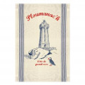 Torchon Phare + Macareux Ploumanac'h C&ocirc;te de Granite Rose Ecru Taille unique