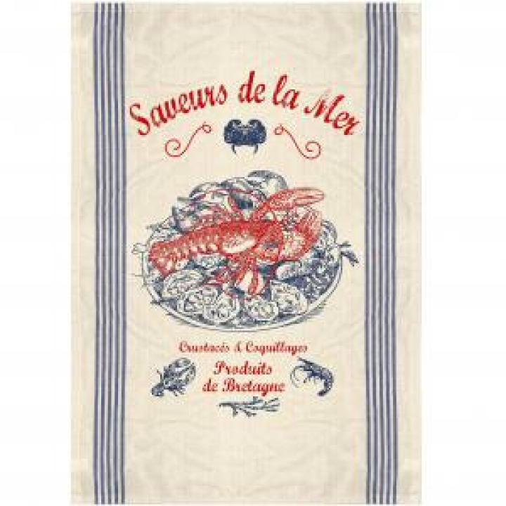 Torchon Saveurs de la Mer Ecru Taille unique