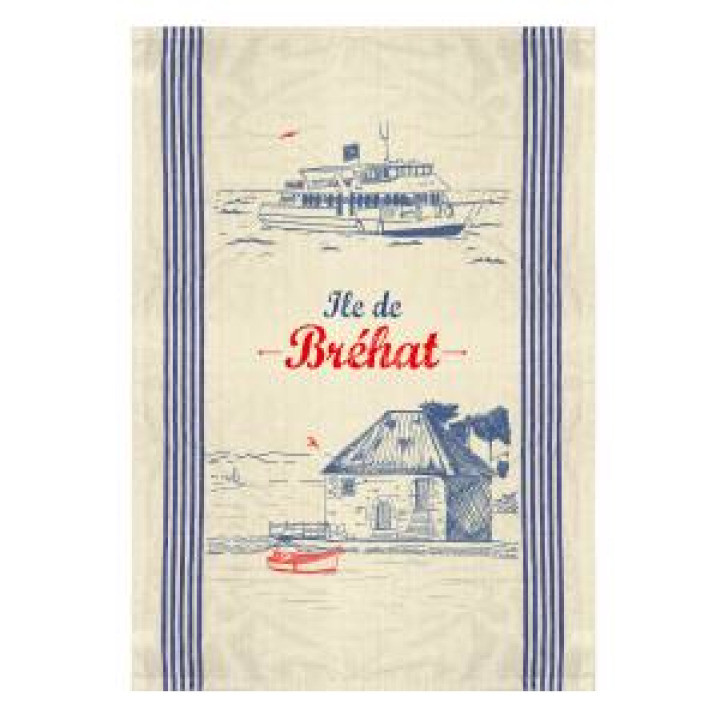 Torchon Vedette Île de Bréhat Moulin Ecru Taille unique