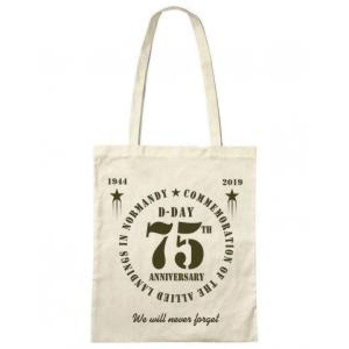 Tote bag 75th Anniversary Estampille En Kaki Natural Taille unique