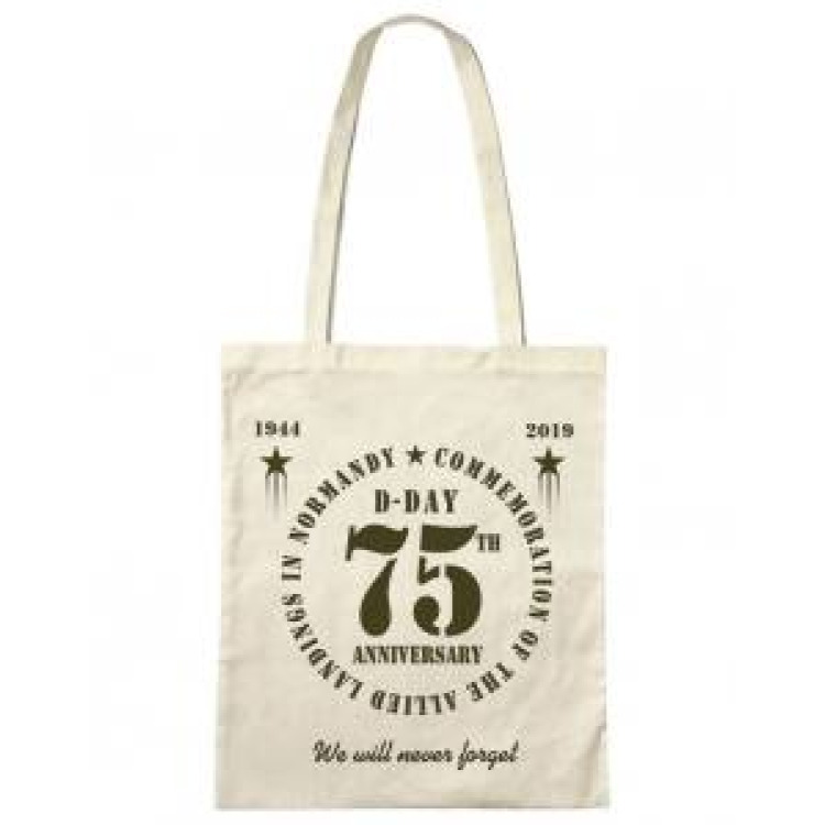 Tote bag 75th Anniversary Estampille (En Kaki) Natural Taille unique