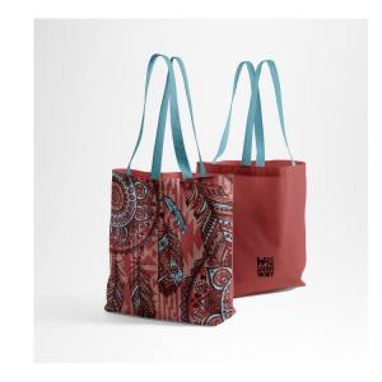 Tote bag all-over Am&eacute;rindien Zoo de Thoiry Blanc Taille unique