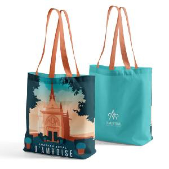 Tote bag allover Chapelle Château Royal dAmboise Blanc Taille unique