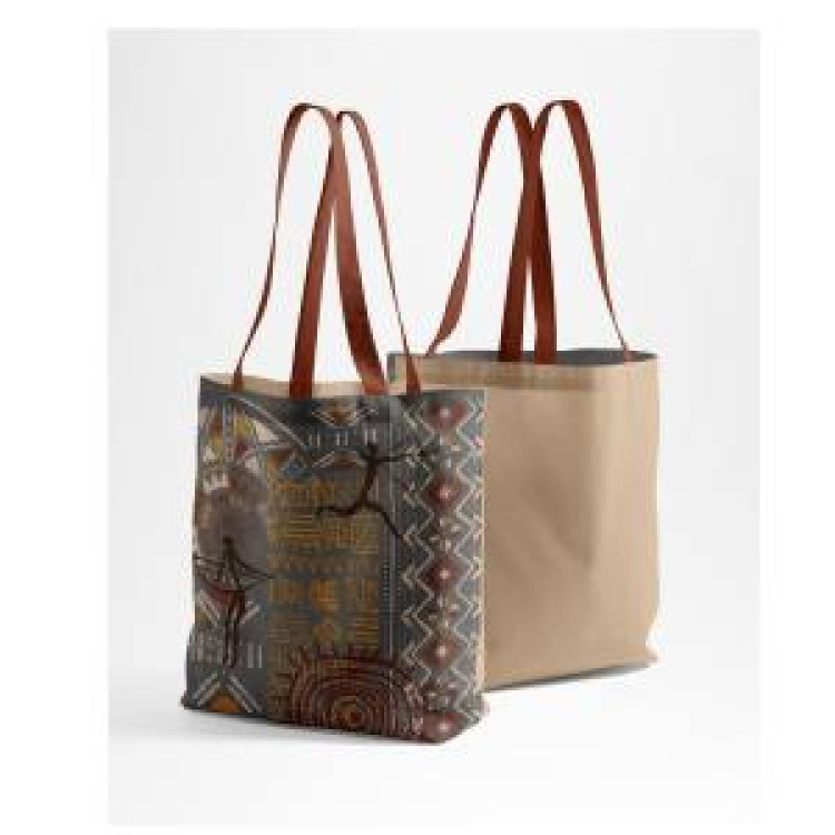 Tote bag all-over Ethnic Arc Cerza Blanc Taille unique