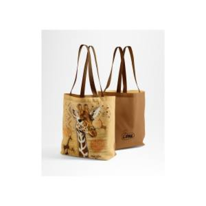 Tote bag allover Girafe Intemporel logo le Pal Au dos Sans le Pal sur les Anses Blanc Taille uni