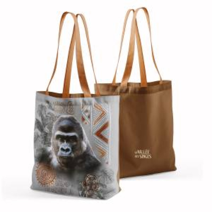 Tote bag allover Gorille Intemporel Vallée des Singes Blanc Taille unique