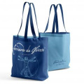 Tote bag all-over Homme de Vitruve New Version (Bleu Majorelle) Clos Lucé Blanc Taille unique