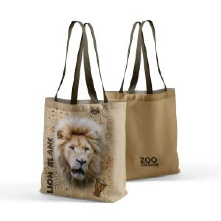 Tote bag all-over Lion Blanc (Exclusif) Zoo de Jurques Blanc Taille unique
