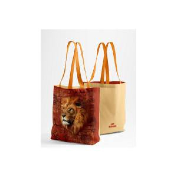 Tote bag allover Lion Intemporel Bioparc Blanc Taille unique