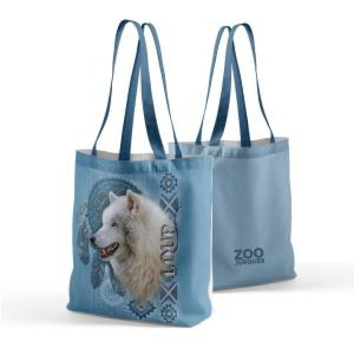Tote bag allover Loup Blanc Exclusif Zoo de Jurques Blanc Taille unique