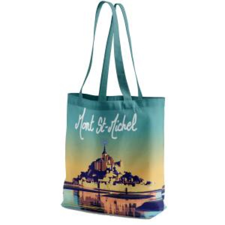 Tote bag allover Mont Saint Michel Blanc Taille unique