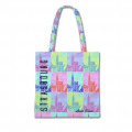 Tote bag all-over Strasbourg Pop art France Blanc Taille unique