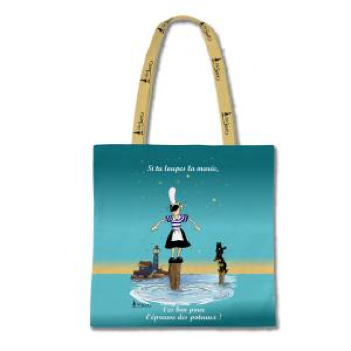 Tote bag allover Tite Soaz lépreuve des Poteaux Blanc Taille unique