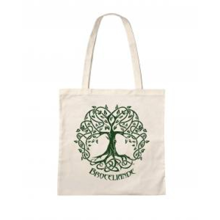 Tote bag Arbre de Vie Broc&eacute;liande (En Vert Fonc&eacute;) Ecru Taille unique