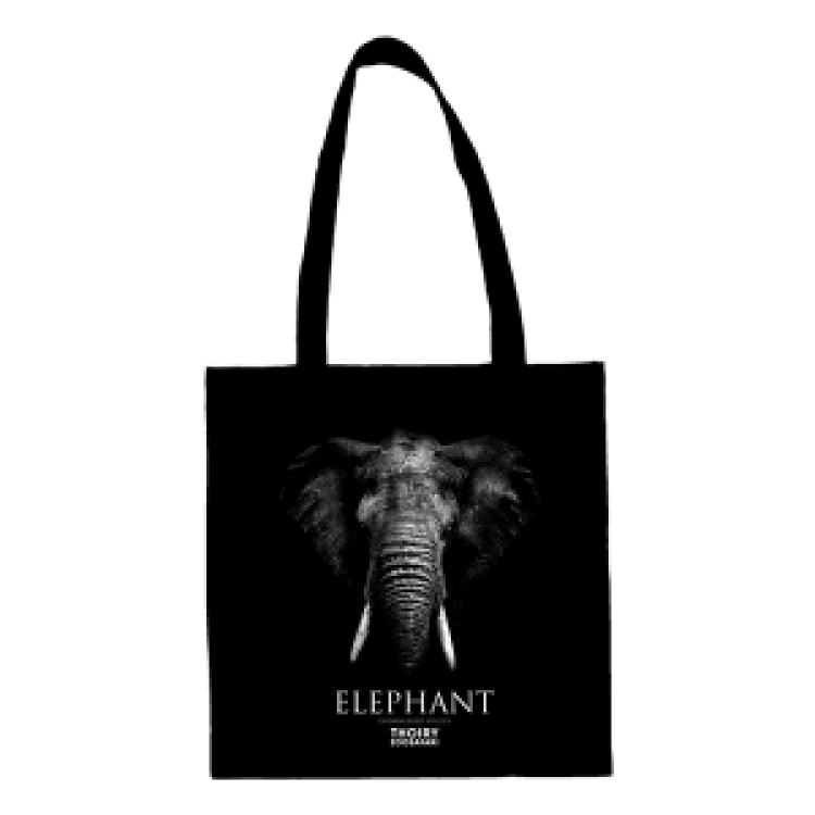 Tote bag &Eacute;l&eacute;phant Gamme Black Zoo de Thoiry black Taille unique