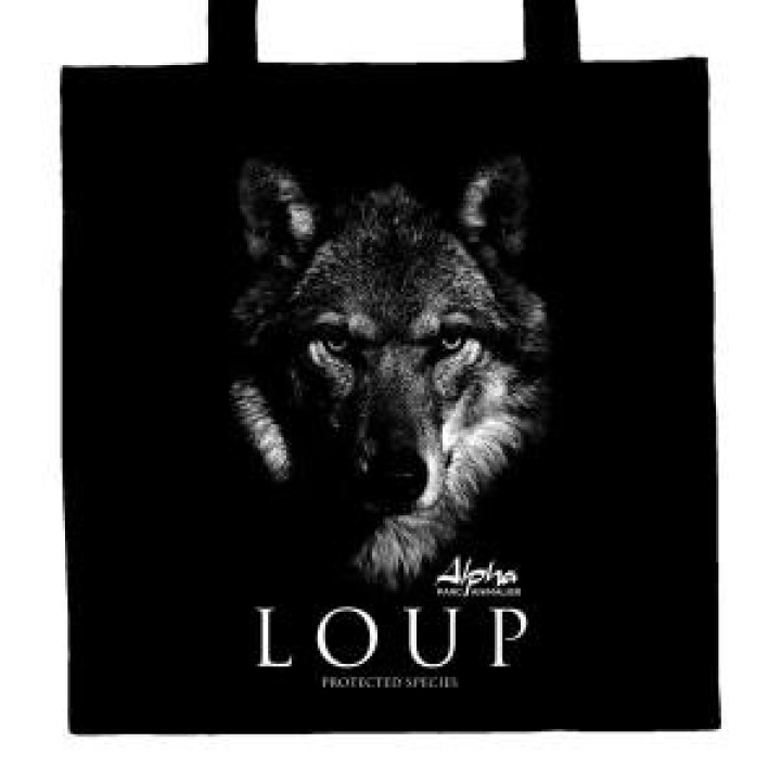 Tote bag Loup Gamme Black Alpha Parc Animalier black Taille unique
