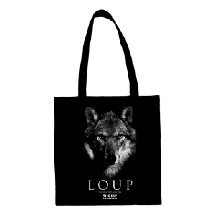 Tote bag Loup Gamme Black Zoo de Thoiry black Taille unique