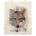Tote bag Loup Native Tribes Alpha Parc Animalier Natural Taille unique