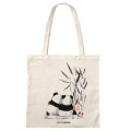 Tote bag Sérigraphie (4 Couls) Panda Calin de dos (Gencod Extérieur 9990000008780) Naturel Taille un