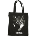 Tote bag Sérigraphie Loup Gamme Black les Loups du Gévaudan Noir Taille unique