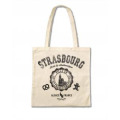 Tote bag Strasbourg Alsace France Vintage (Version Noir Ou Rouge) Ecru Taille unique