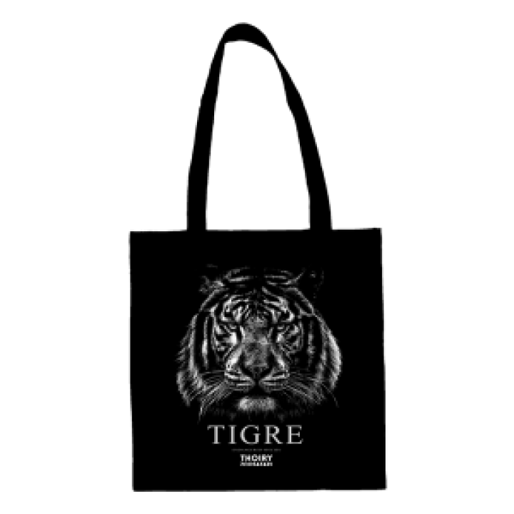 Tote bag Tota Bag Tigre Gamme Black Zoo Thoiry black Taille unique
