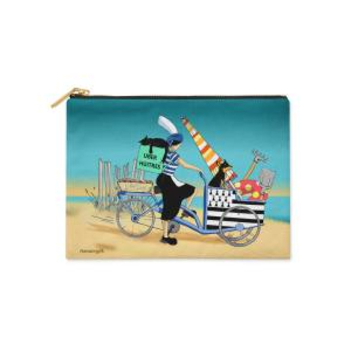 Trousse plate 15x11 allover Tite Soaz Uber Huitres Blanc Taille unique