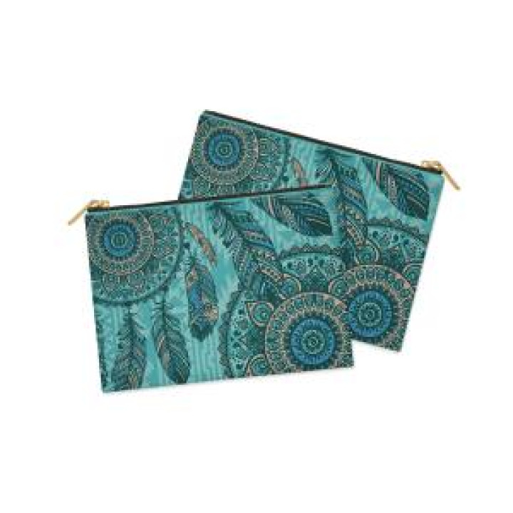 Trousse plate allover Amérindien Blanc Taille unique