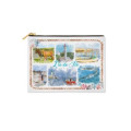 Trousse plate all-over Aquarelle Île de Ré Phare des Baleines Blanc Taille unique