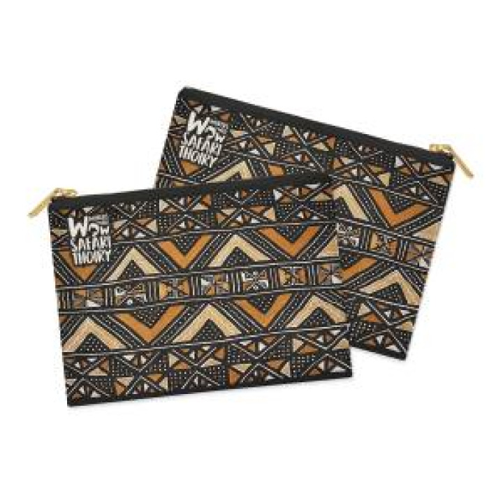 Trousse plate allover Ethnic Frise Zoo de Thoiry Blanc Taille unique